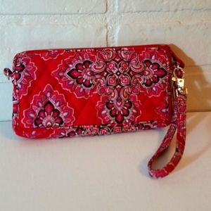 Vera Bradley frankly Scarlet wristlet